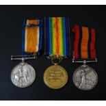 QUEENS SOUTH AFRICA MEDAL with two bars, Orange Free State and Cape Colony, named to 3418 P.T. H.