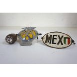 MOTORING INTEREST including an oval metal Mexican car badge, a metal Chillie car badge, an AA