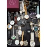SELECTION OF LADIES AND GENTLEMEN'S WRISTWATCHES including a new and boxed Accurist, Swatch, Red