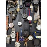 SELECTION OF LADIES AND GENTLEMEN'S WRISTWATCHES including G-Shock, Casio, Fossil, Seiko, Daniel