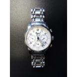 GENTLEMAN'S LONGINES SAINT-IMIER COLLECTION CHRONOGRAPH AUTOMATIC WRISTWATCH the dial with Arabic