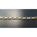 EIGHTEEN CARAT GOLD FANCY BELCHER LINK BRACELET approximately 14.2 grams and 20.3cm long