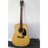 ACOUSTIC GUITAR model KD 28, with a soft case