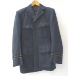 RAF SERGEANTS JACKET with stripes to both arms and a pair of matching trousers