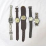 SELECTION OF GENTS WATCHES including a Sekonda with a date aperture on a steel bracelet, Casio