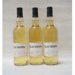 THREE BOTTLES OF BRUICHLADDICH FUTURES ISLAY GROWN Bruichladdich Distillery offered individuals