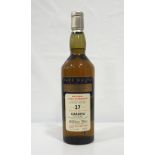 CARDHU 27Y0 RARE MALTS A rare bottle of the Cardhu 27 Year Old Single Malt Scotch Whisky distilled