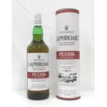 LAPHROAIG PX CASK A large bottle of Laphroaig PX Cask Single Malt Scotch Whisky. 1 Litre. 48% abv.