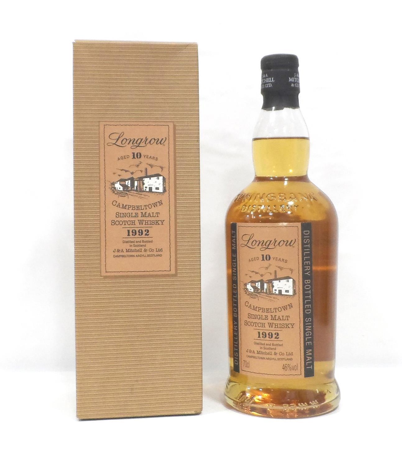 LONGROW 10Y0 - 1992 Longrow was first produced at Springbank Distillery in 1973 as an experiment