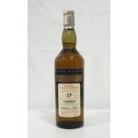 CARDHU 27Y0 RARE MALTS A rare bottle of the Cardhu 27 Year Old Single Malt Scotch Whisky distilled