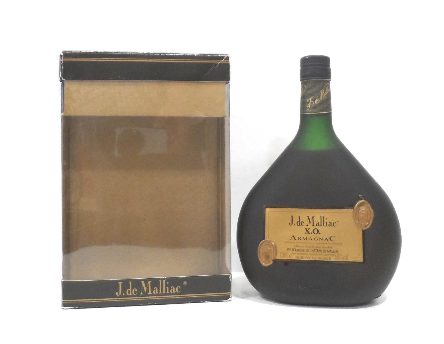 J. DE MALLIAC X.O. ARMAGNAC A well respected producer of Armagnac, J. de Malliac X.O. Armagnac is