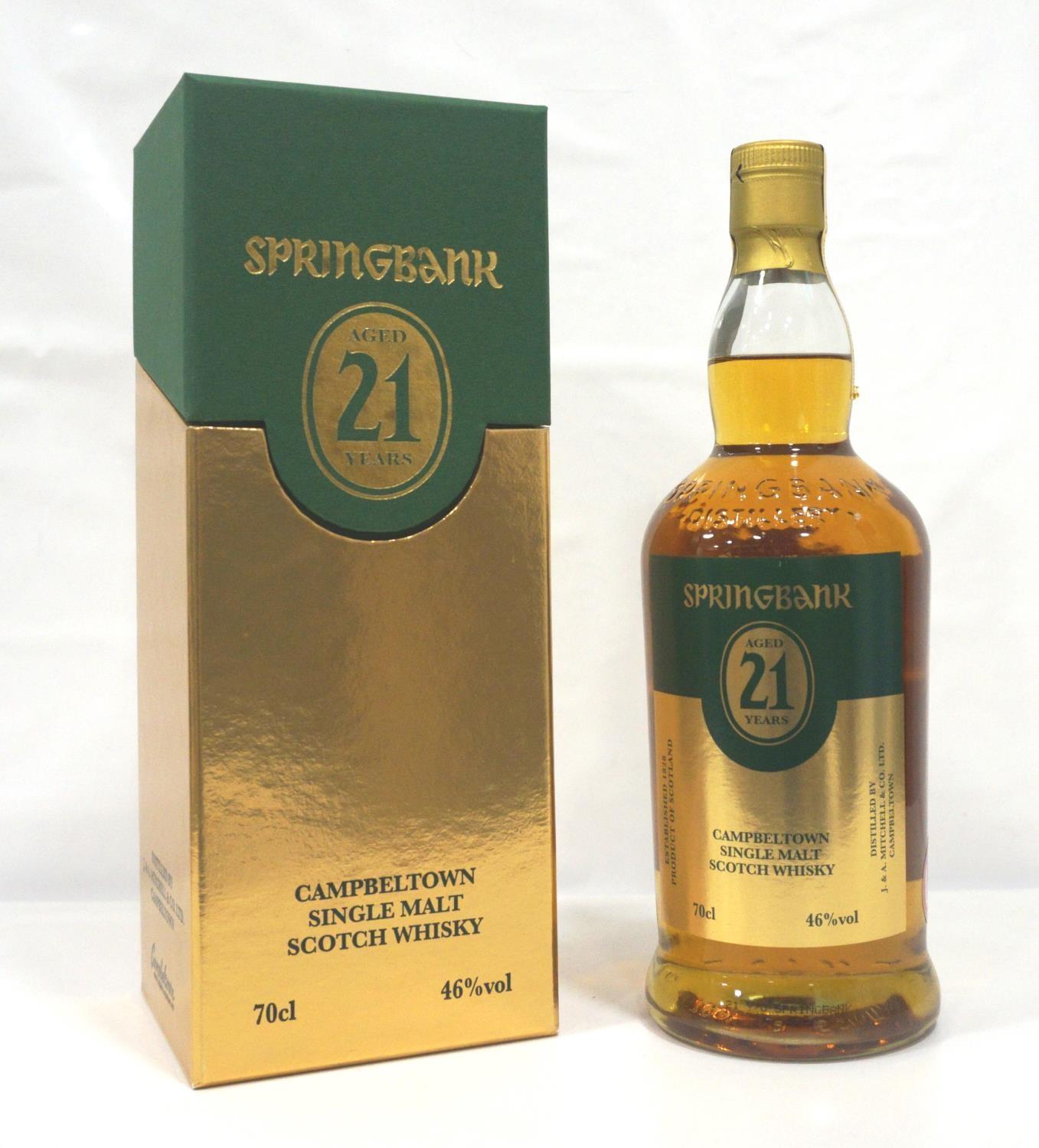 SPRINGBANK 21YO - 1ST CASK RUM MATURED A rare bottle from the Open Day in 2014. Springbank 21 Year