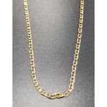 NINE CARAT GOLD FANCY LINK NECK CHAIN 61.5cm long and approximately 13.2 grams