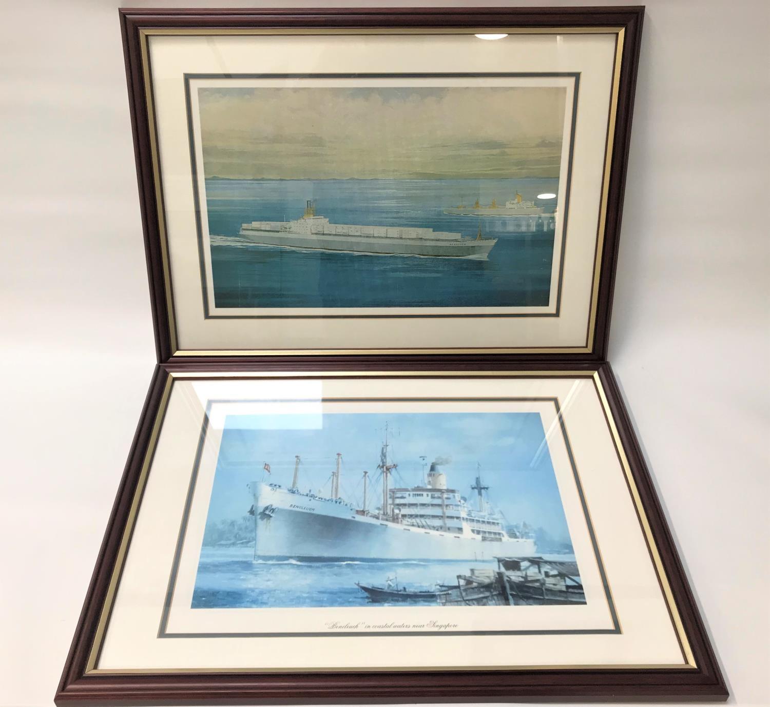 SET OF ELEVEN NAUTICAL PRINTS depicting boats including Benatton, Benvenue, Bencleuch, Benlomond,