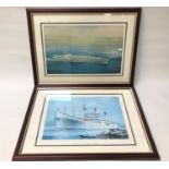 SET OF ELEVEN NAUTICAL PRINTS depicting boats including Benatton, Benvenue, Bencleuch, Benlomond,