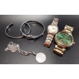 SELECTION OF MICHAEL KORS AND OTHER FASHION JEWELLERY comprising two Michael Kors watches - MK-