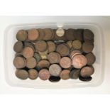 COLLECTION OF BRITISH COINS bronze and nickel-brass