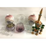 SELECTION OF GLASSWARE including two boxed Caithness vases - Orchid Heather and another; a pair of