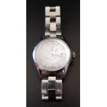 LADIES TAG HEUER CARRERA WRISTEATCH the mother of pearl dial with baton five minute markers and date