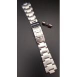 STAINLESS STEEL ROLEX OYSTER WRISTWATCH STRAP approximately 15.5cm long