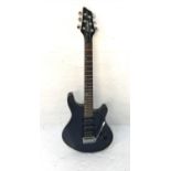 WASHBURN MAVERICK SERIES ELECTRIC GUITAR with metallic blue and speckled body, with two dial