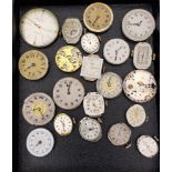 GOOD SELECTION OF VINTAGE MECHANICAL WATCH MOVEMENTS most with dials, including Rotary, Bentima