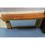 A VERY FINE 19th CENTURY CARVED GILTWOOD AND BIRD'S EYE MAPLE CONSOLE TABLE,