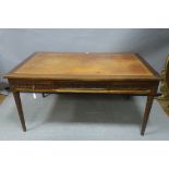 AN EMPIRE DESIGN MAHOGANY WRITING TABLE,