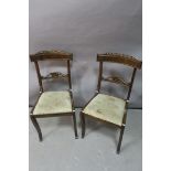 A SET OF EIGHT REGENCY DESIGN MAHOGANY DINING CHAIRS,