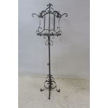 A WROUGHT IRON MUSIC STAND,