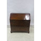 A GEORGIAN MAHOGANY BUREAU,