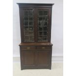 A 19th CENTURY MAHOGANY BOOKCASE,