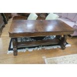 A REGENCY ROSEWOOD CENTRE TABLE,