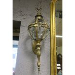 A PAIR OF FRENCH GILT METAL WALL LIGHTS,