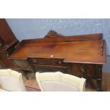 A 19th CENTURY MAHOGANY SIDEBOARD,