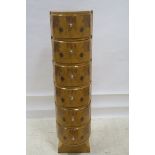 A GOOD ART DECO DESIGN WALNUT TALLBOY,