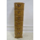 A GOOD ART DECO DESIGN WALNUT TALLBOY,