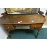 A 19th CENTURY MAHOGANY SIDEBOARD,