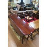 A NINE PIECE MAHOGANY DINING ROOM SUITE,