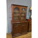 A GOOD 19th CENTURY MAHOGANY LIBRARY BOOKCASE,