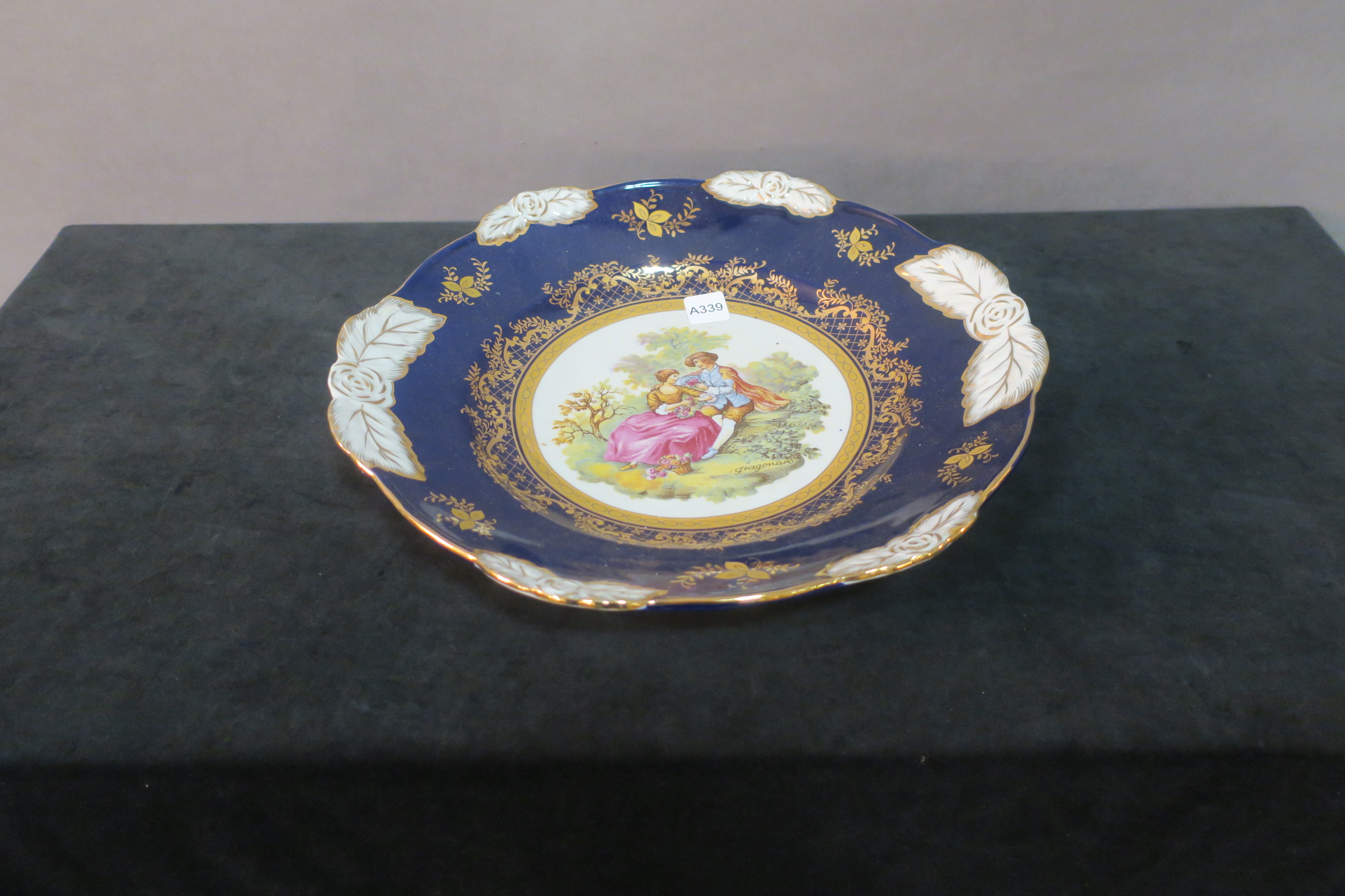 A CONTINENTAL PORCELAIN DISH,