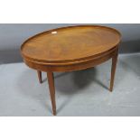 A MAHOGANY COFFEE TABLE,