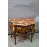 A CONTINENTAL KINGWOOD MARQUETRY AND GILT BRASS MOUNTED CHEST,