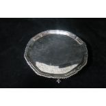 A SILVER SALVER, Sheffield c.