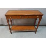 A CHERRYWOOD CONSOLE TABLE,