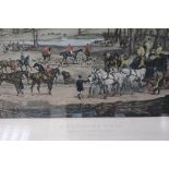 MEET OF THE ESSEX FOXHOUNDS A PROMISING FIELD Coloured engraving