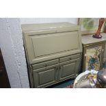 A PAINTED SIDE CABINET,