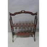 A VERY FINE GEORGE III MAHOGANY BOOT AND WHIP RACK,