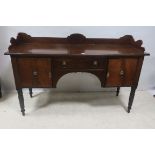 A REGENCY MAHOGANY SIDEBOARD,