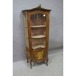 A GOOD 19th CENTURY MAHOGANY AND GILT BRASS MOUNTED VERNIS MARTIN CABINET,